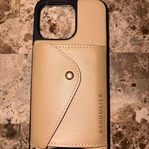 Bandolier Beige Phone Case with Card Slot